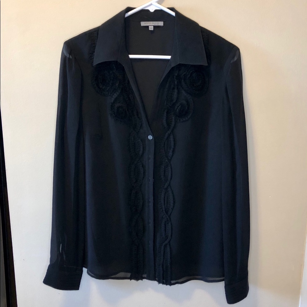 Anne Klein button down blouse
